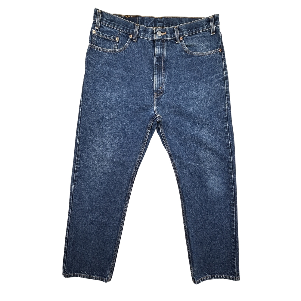 Vintage Levis 505 Jeans Mens 38x30 Y2K Blue Denim Made in USA Regular Fit 2000s